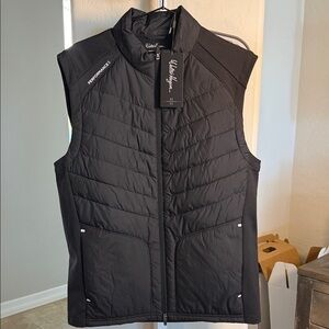 WALTER HAGEN Weatherproof Men's Black Performance Golf Vest SM